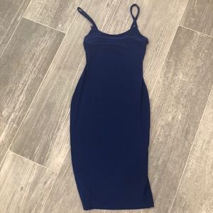 Boohoo Royal Blue Midi Dress